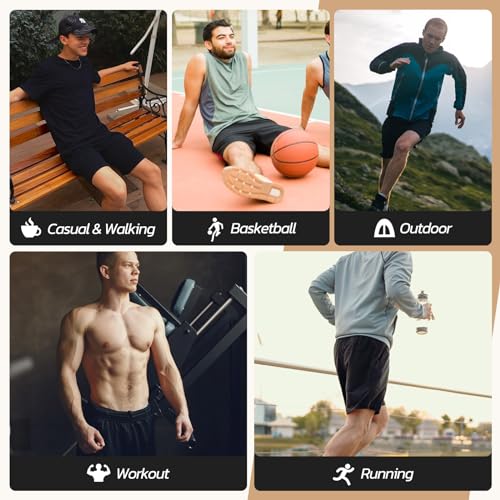 3 Pack Gym Basketball Mens Shorts - Quick Dry Black Workout Athletic Shorts with Pockets for Casual Running (S-6XL)