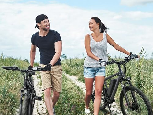 35-Speed Electric Bike for Adults 750W 26" Tire Commuting Electric Mountain Bike 20MPH Range 55+ Miles 374.4Wh Removable Battery Front Fork Suspension Fenders Lightweight Electric Bicycle,Blue