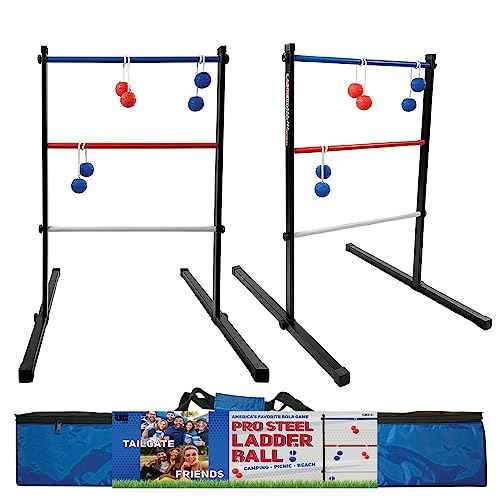 Front Porch Classics, Maranda Enterprises Ladderball Pro Steel, Black, Blue, Red, White