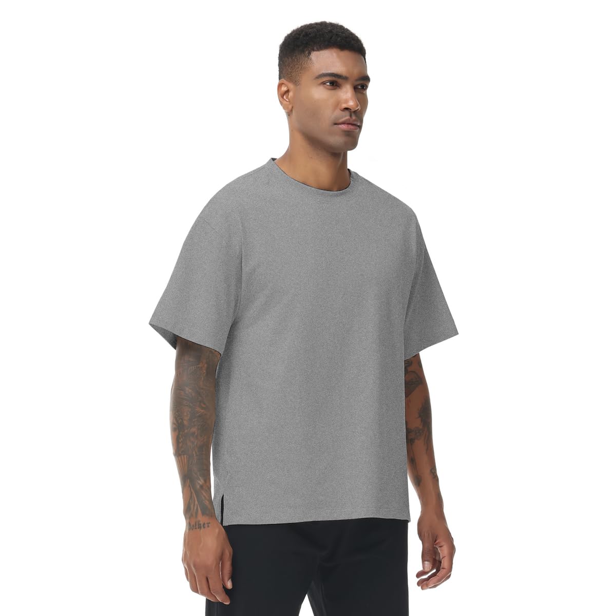 Muscle Killer 2pack Mens T Shirt Gym Workout Dry Fit Short Sleeve Athletic Fitness Lightweight Crew Neck Tee Shirts Casual Loose Fit