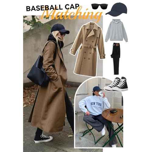 Zando Unisex Classic Baseball Caps Adjustable Sports Hats Outdoors Cotton Baseball Hat Cute Preppy Hat Golf Running Dad Hat