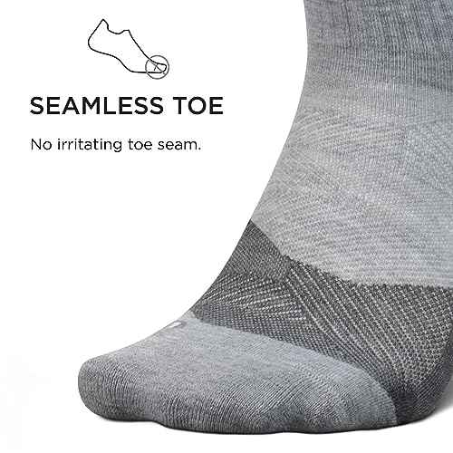 Feetures Trail Max Cushion Mini Crew Sock - Hiking Socks for Men & Women