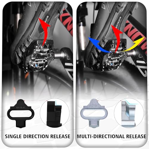 Bike Cleats Compatible with SPD Pedals - Black BH-51 Variation