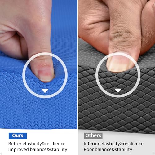 XL Foam Balance Pad for Physical Therapy Blue - 19.8 x 15.7 x 2.4 Inches