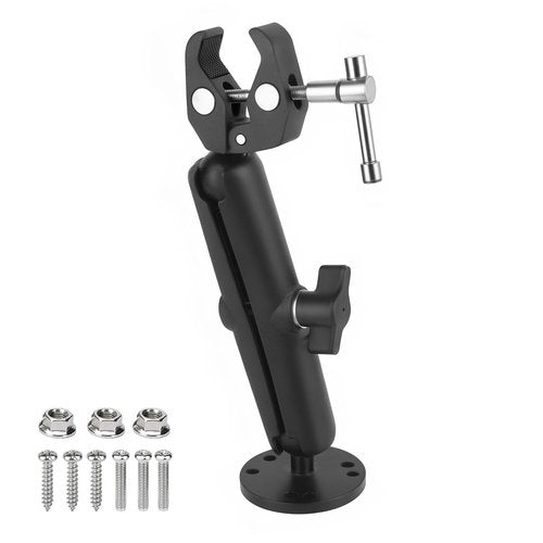 Trolling Motor Stabilizer Mount Support for Minn kota Terrova/Riptide Terrova/Ulterra/PowerDrive, Tough-Claw Boat Trolling Motor Bracket Reduce Bounce, 360° Adjustable, Fits to 0.6" to 2" Diameter Bar