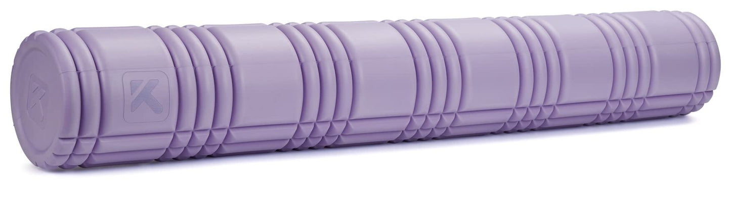 TriggerPoint CORE Foam Massage Roller with Softer Compression for Exercise, Deep Tissue and Muscle Recovery - Relieves Muscle Pain & Tightness, Improves Mobility & Circulation (36''), Lavender