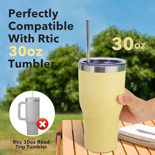 Magnetic 30 oz Tumbler Lid Compatible with Rtic Coffee Travel Mug 30oz ONLY,Splash Proof And BPA Free Replacement Lid,2Pack(OLD Rtic 30oz Not Fit)