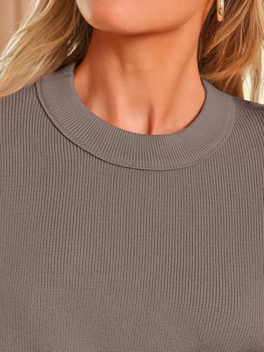 Women’s 2-Piece Lounge Sweater Set - Fall Outfit Medium Nutmeg