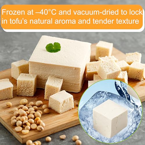 M 5.29 oz Freeze-Dried Tofu Cubes for Ramen & Miso Soup - No Additives