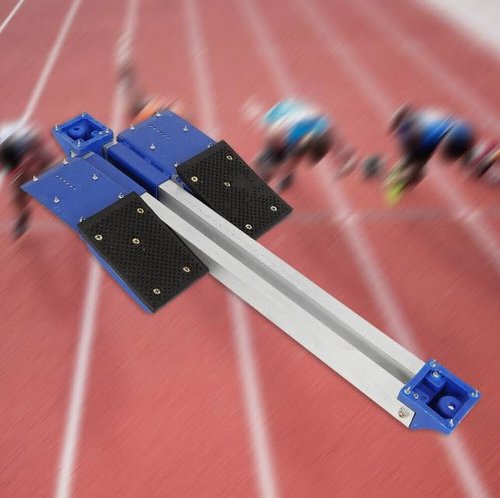REHOUPTU Track & Field Starting Block, Multi Functional Starting Block, 6 Adjustable Pedal Angle, 21 Front & Rear Adjustment Levels, Portable Starter Block for Field Training, Running Practice