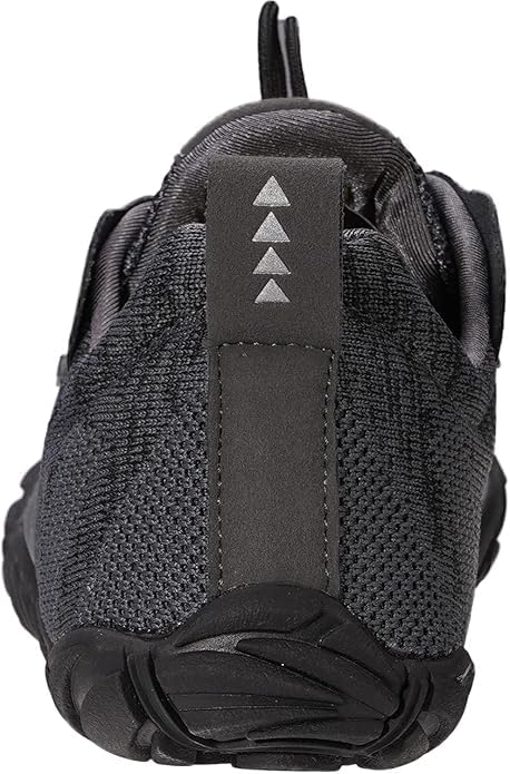 Joomra Womens Barefoot Road Running Shoes Size 8.5 Minimalist Wide Camping for Ladies Zero Drop Fitness Jogging Hiking Trekking Toes Workout Trail Sneakers Dark Grey 39