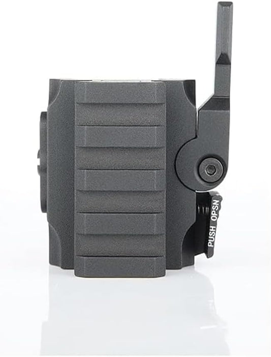 0.5/0.75/0.83 inch Single Picatinny Rail Riser Mount with QD Lever Lock Quick Release, 4 Slots Riser Mount for Red Dot Sight