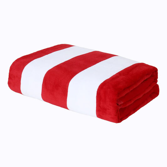 Exclusivo Mezcla 100% Cotton Pool Beach Towel, Large Cabana Stripe Towel