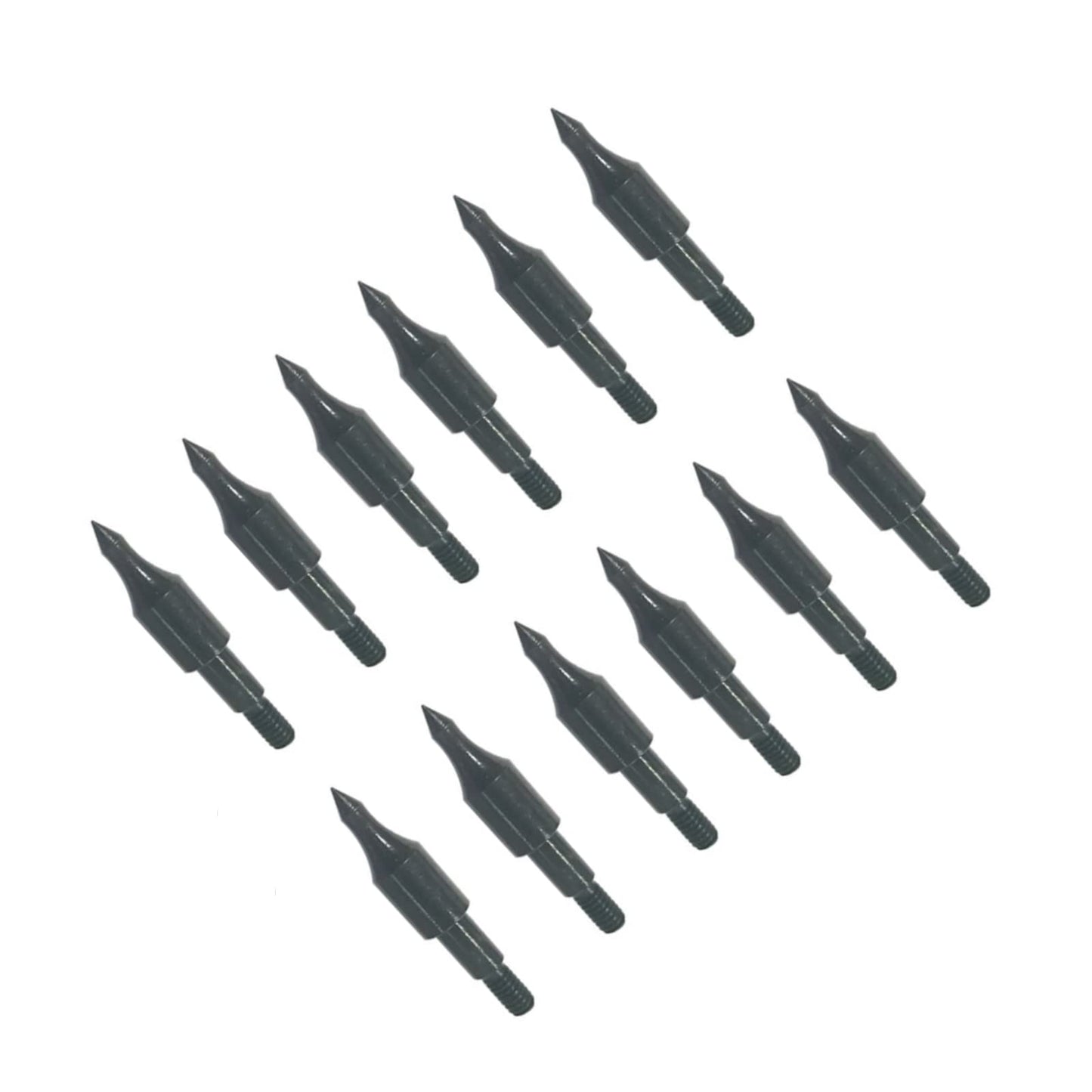 12pcs 100 Grain Field Points, 100gr Crossbow Arrow Tips for Bow and Arrow Target Practice, Screw-in Bullet Points for 5/16 Inch Arrows, Hunting Archery Target & Accessories