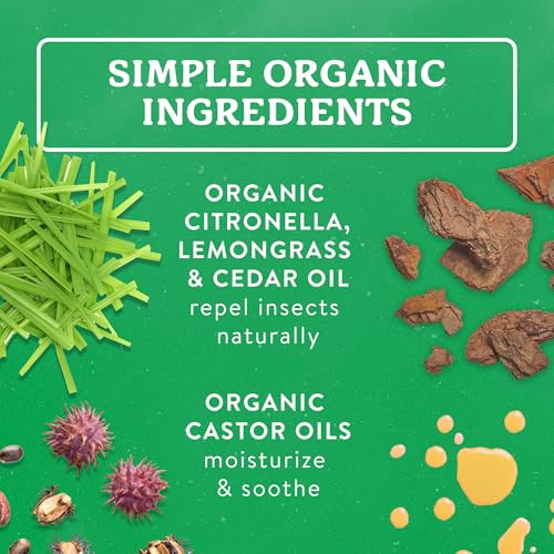 Badger Organic Bug Spray & Balm Stick Combo Pack - 4oz & 0.6oz All Natural Repellent