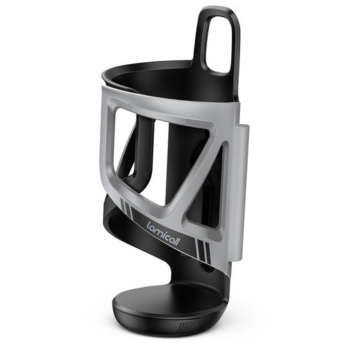 Lamicall Bike Water Bottle Holder - [Tracker Storage] [Adjustable Spring Design] Bike Cup Holder, Bicycle Drink Cage, Cycling Bike Water Bottle Cage with Screws Tool, for 2.28-3.39" Diameter Bottles