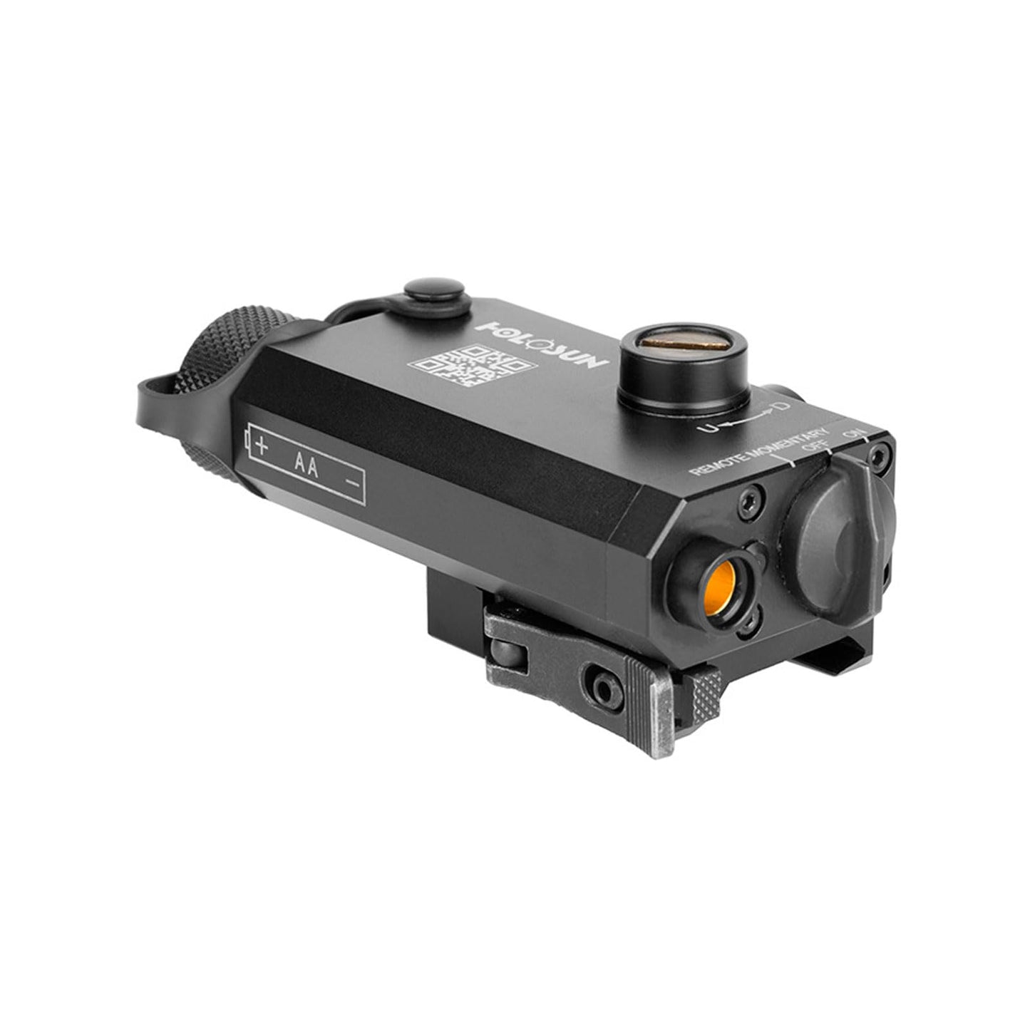 HOLOSUN LS117 Single Red Laser for Long Guns | Waterproof Lightweight Durable Aluminum Black Gun Laser with QD Release Picatinny Rail Mount, Remote Cable Switch, T10 L Key & Battery Included