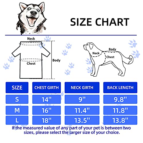 Classic Pattern 8 Pcs Dog T-Shirts - Medium Variation