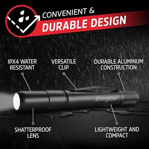Energizer UV Flashlight Pen Light, LED Handheld Blacklight Flashlight, UV + White LED, Detector for Dog Pet Urine Stains, Bed Bugs and Scorpions (Batteries Included)