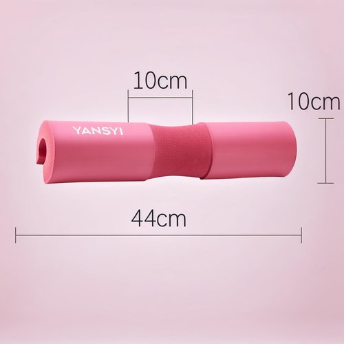 YANSYI Barbell Squat Pad (17.5" x 3.5") – High-Density Foam Shoulder & Neck Cushion for Squats, Hip Thrusts, Lunges – No Straps, Anti-Slip Design, Fits All Standard Barbells
