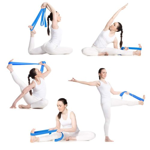 ARLTB 2 Pack Yoga Blocks 9"x 6"x 4" EVA Foam Blocks with Strap, High Density Block for Support and Deepening Poses
