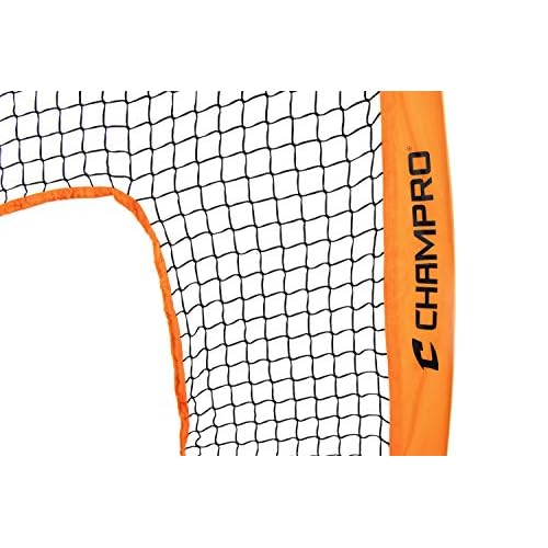 CHAMPRO MVP Lightweight Portable Fastpitch Softball Pitcher's Screen Training Net, 7' X 7'