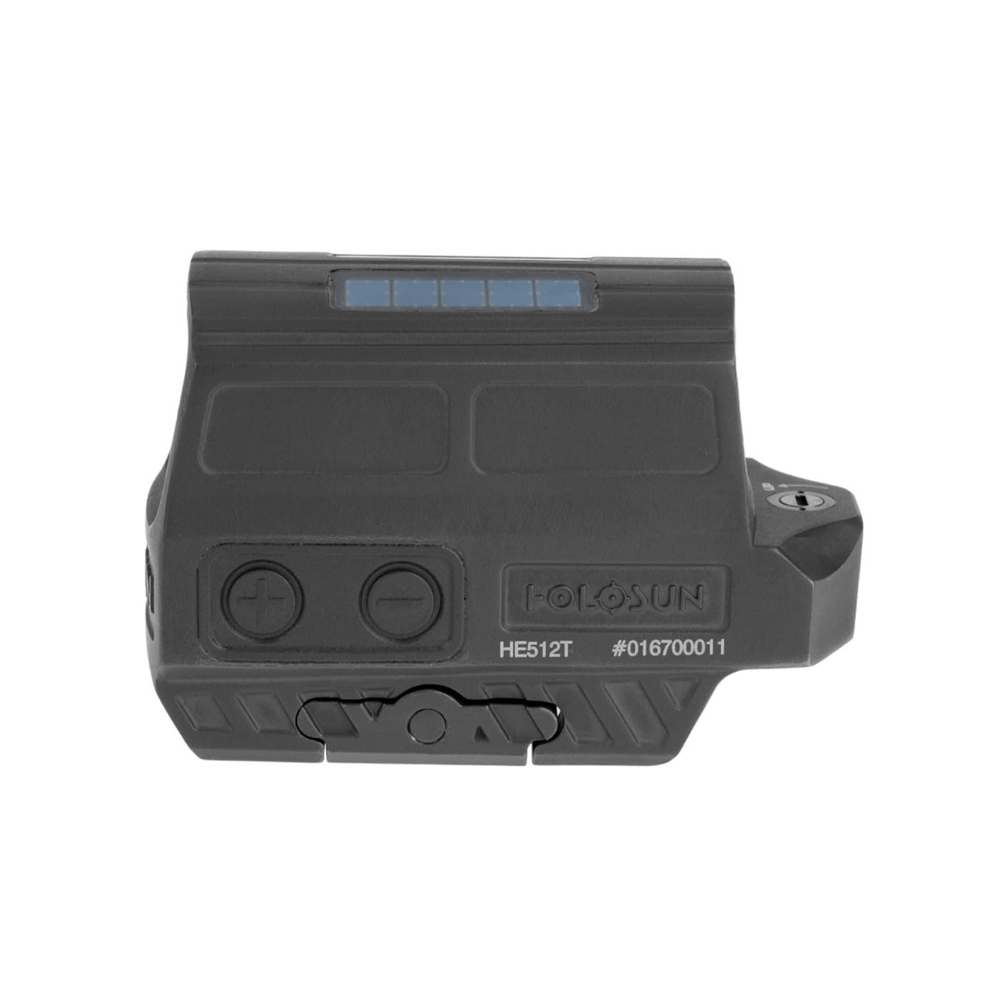 HOLOSUN HE512T-GR Multi-Reticle Green 2 MOA Dot & 65 MOA Circle Open Reflex Optic Sight for Long Guns - Shake-Awake Solar FailSafe Super LED Waterproof Titanium Rifle Sight