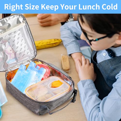 Large Blue Reusable Ice Packs for Lunch Boxes & Coolers - 6.7 x 4.3 x 1.5 inches