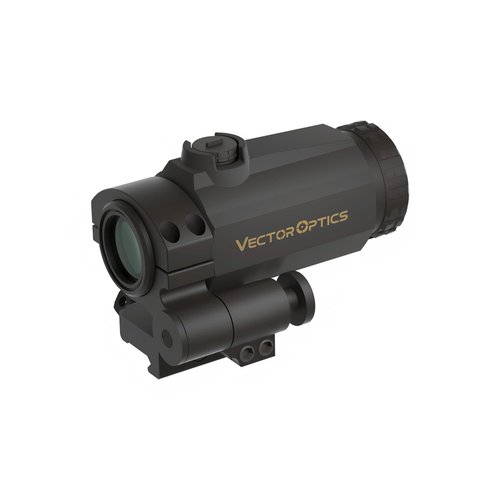 Vector Optics 3x22 Flip to Side Magnifier, Absolute 1.4 inch Co-Witness Heights, Easily Press to Flip, Lightweight, Rubber-Armed, Fit for CQB and Medium to Close-Range Tactical Shooting, SCMF-31
