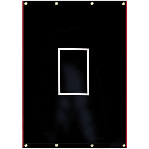 Supvision Batting Cage Backstop with Strike Zone Heavy Duty PVC Coated Oxford Fabric Vinyl Baseball Backstops with Catcher Softball Pitcher Training Equipment Aid 4 x 6 Ft 600D Rectangular