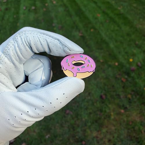 Golf Ball Marker with Magnetic Hat Clip - Donut Design