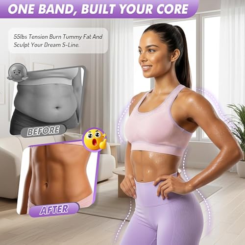 Purple Pedal Resistance Band for Full Body Home Workout - Postpartum & Strength Training
