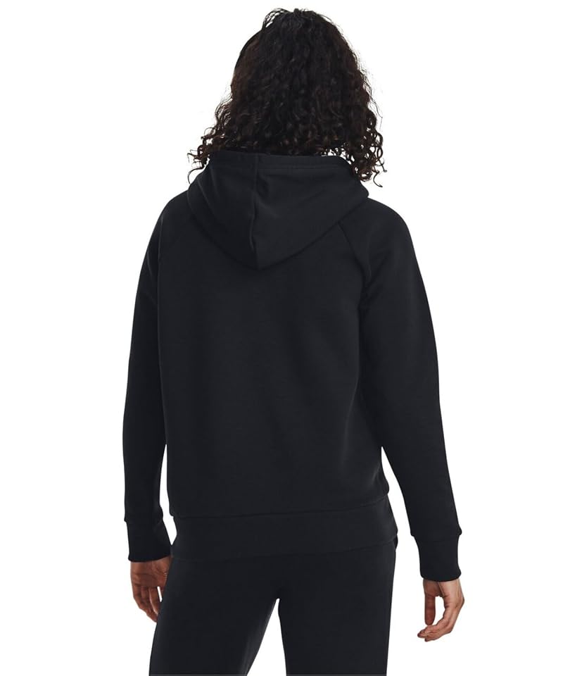 Under Armour Rival Fleece Hoodie for Women - Black / White, Large