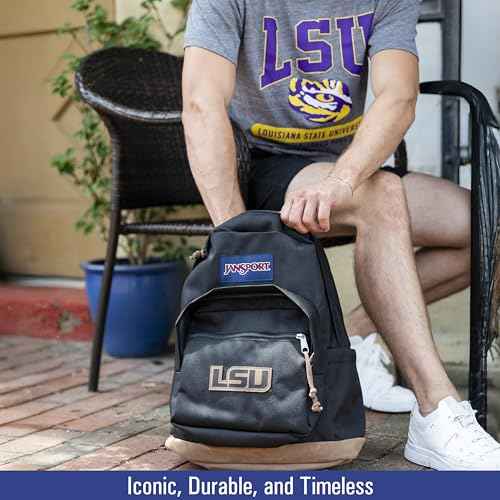 JanSport NCAA Officially Licensed Backpack, Michigan State Spartans, Right Pack with Padded 15-Inch Laptop Sleeve, Spacious Computer Bag, Durable Daypack with Bottle Pocket & Haul Handle, Black