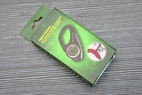 AMTAST Barometer Altimeter Thermometer Metric Altitude Monitor for Climbing Camping Outdoor Sports, Multi-Function with Backlight