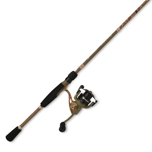 Profishiency 7' Retro Camo One-Piece Rod and Reel Spinning Combo