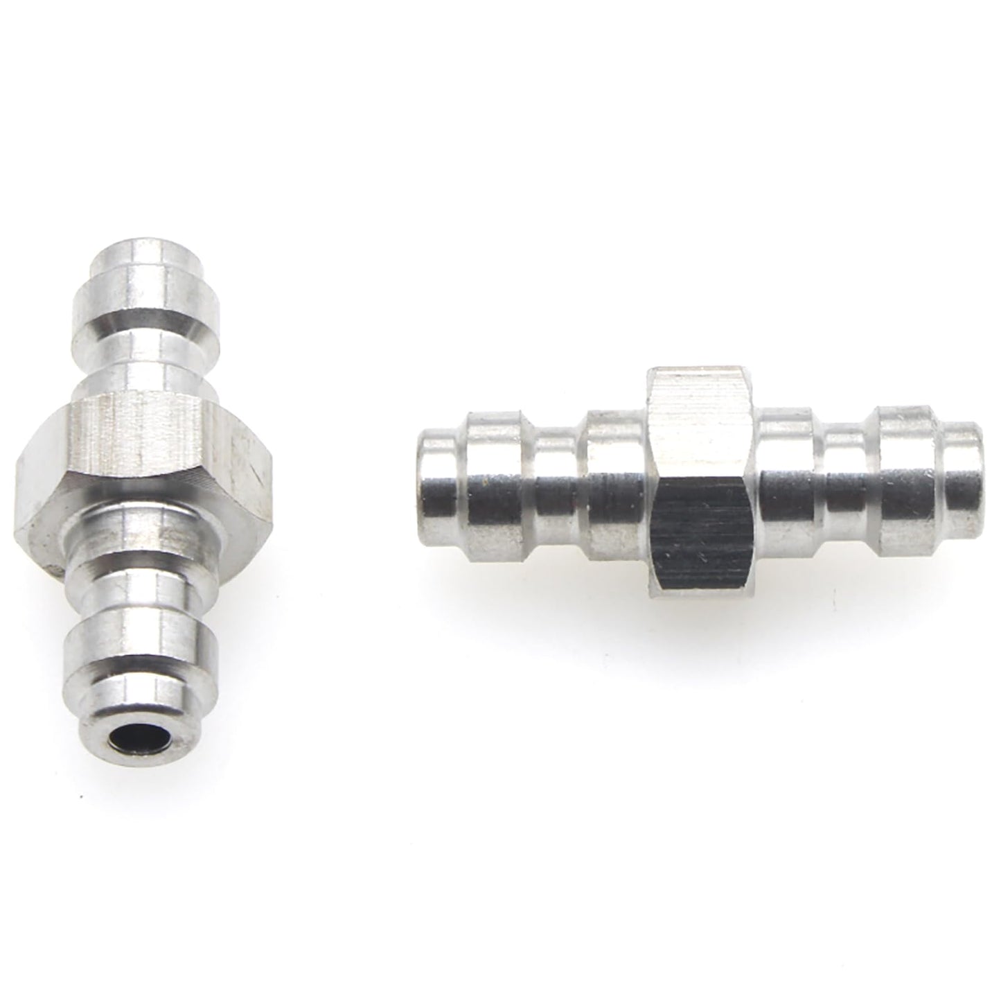 OZXNO 2 Pcs Universal 8mm Stainless Steel Male to Male Quick-Disconnect Coupling Adaptor for PCP Paintball Airsoft Air Gun Tool