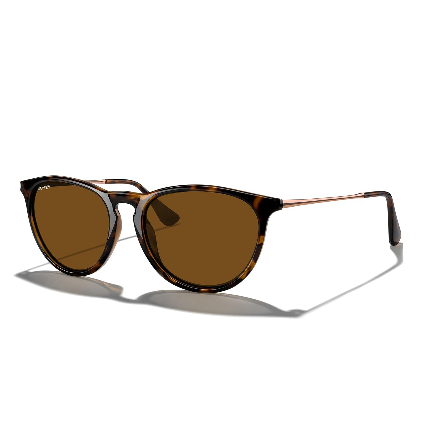 MERRY'S Vintage Polarized Sunglasses for Women Men Retro Round Mirrored Lens Sun glasses UV400