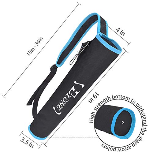 EOUS Archery Arrow Holder for Youth Kid Childrens Arrow Quiver Bags for Arrows Kids,Back and Hip Side Quiver,BLUE with BLACK