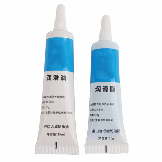 0506 Fishing Reel Oil, Fishing Reel Maintenance Tools Kit, Lubricant Oil Grease Set for Spinning Low Profile Reel Blue Black (White)