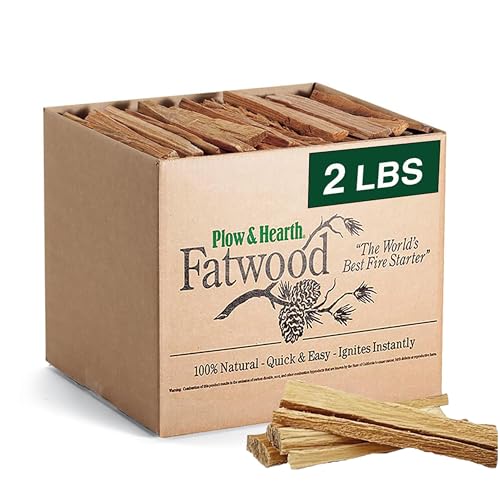 2 Lb Organic Fatwood Fire Starter Sticks - Easy Ignition Kindling for Fireplaces, Fire Pits & Campfires