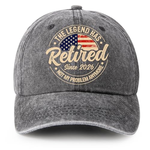 Retirement Gifts for Men and Women 2026 - Grey Hat - Retirement Decorations