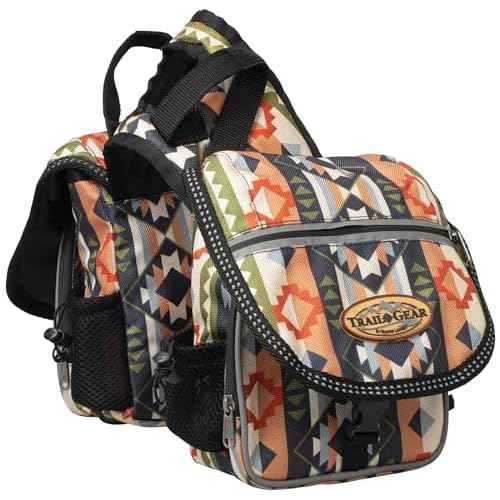 Weaver Leather Trail Gear Pommel Bag 15501, Trek West Pattern