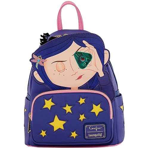 Loungefly Coraline Stars Double Strap Mini Backpack