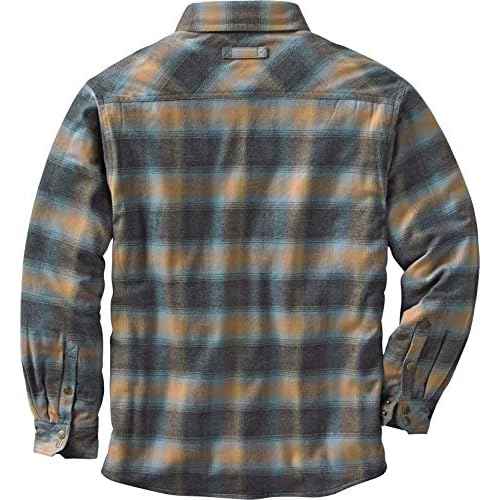 Legendary Whitetails Men's Thermal Lined Shirt Jacket Plaid Flannel Polyfill Insulated