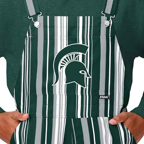 FOCO NCAA Mens NCAA College Team Logo Bib Overalls