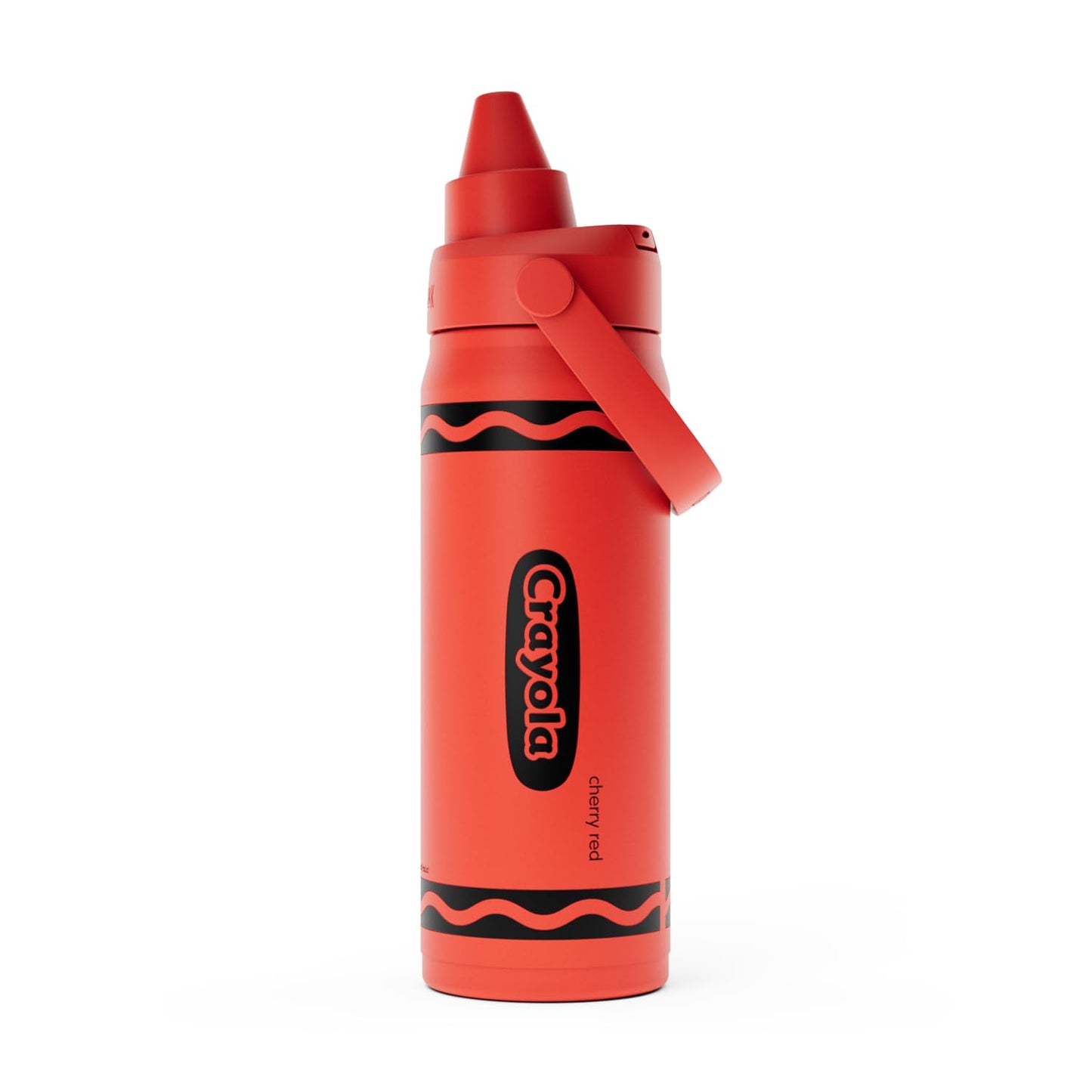 CamelBak Crayola Chug Insulated Stainless Steel Water Bottle, Cold Retention Design with Spill Resistant Chug Lid for Everyday Hydration, 16oz, Cherry Red