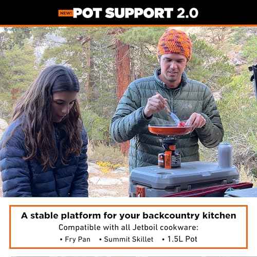 Jetboil Pot Support 2.0 with Foldable Arms for 2025 Jetboil Camp Stove Models, New for 2025