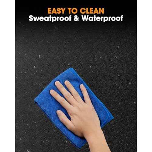 Walking Pad Mat for Carpet, Treamill Mat for Hardwood Floors, High Density, 1/4 Thickness, Folable, Floor Protection for Bike, Elliptical, Treadmill