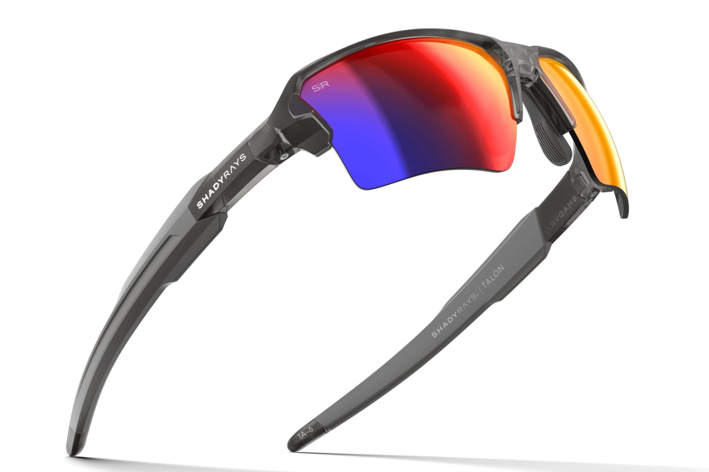 Shady Rays Talon - Mirage Smoke/Blue Red Mirage Mirror Lens, Standard Fit